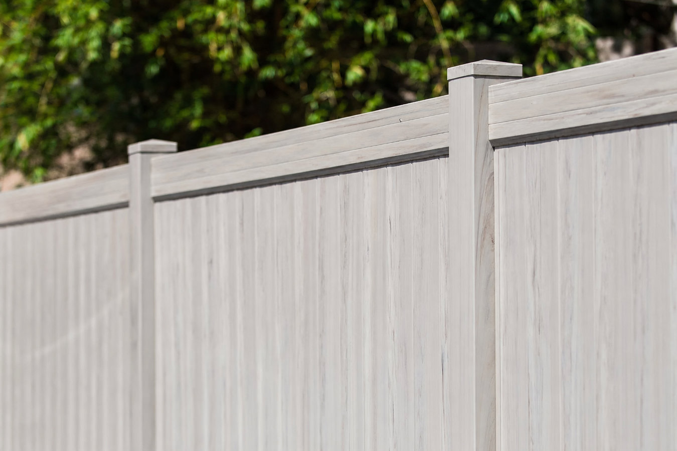Vinyl fence installation